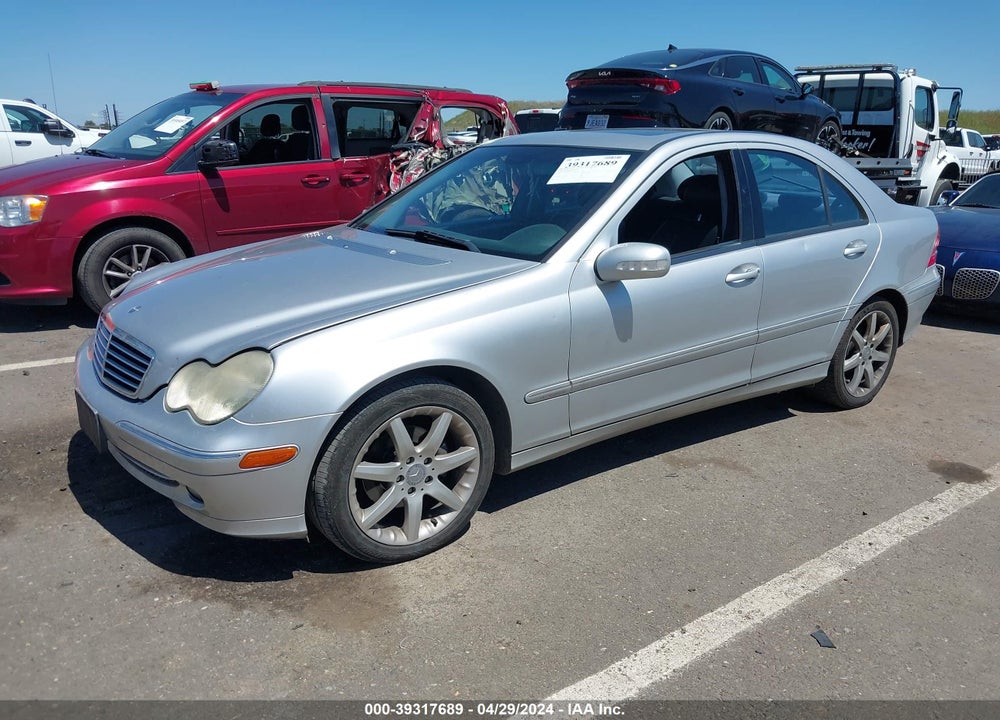 2004 MERCEDES-BENZ C 230 KOMPRESSOR SPORT/SPORT VIN: WDBRF40J04F481505
