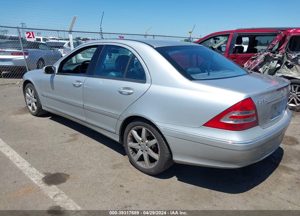 2004 MERCEDES-BENZ C 230 KOMPRESSOR SPORT/SPORT VIN: WDBRF40J04F481505
