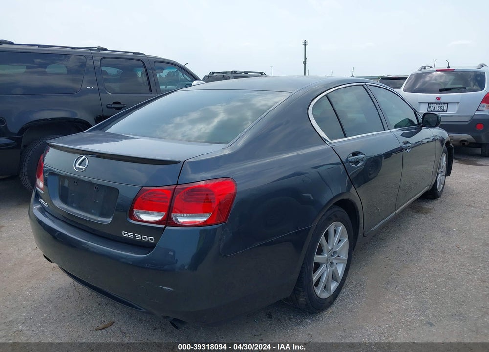 2006 LEXUS GS 300 VIN: JTHBH96S365027394