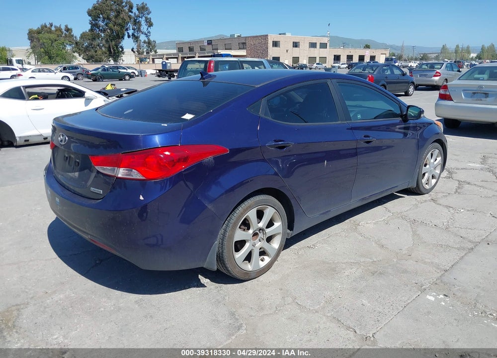 2013 HYUNDAI ELANTRA LIMITED VIN: 5NPDH4AE6DH218254