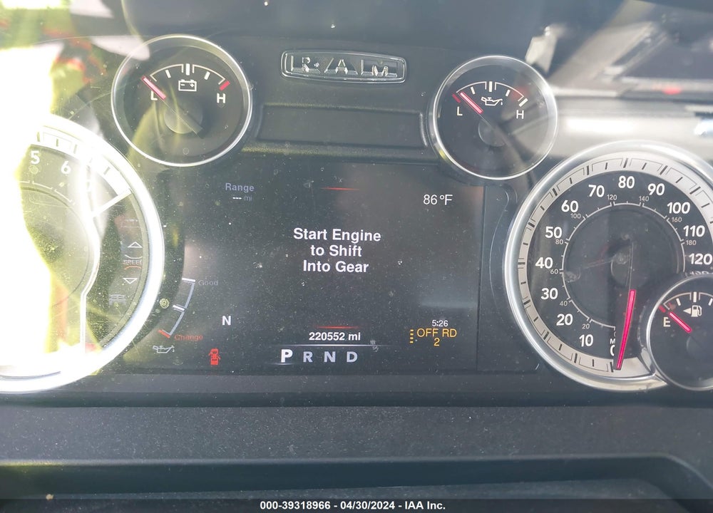 2013 RAM 1500 VIN: 1C6RR7GT1DS616538
