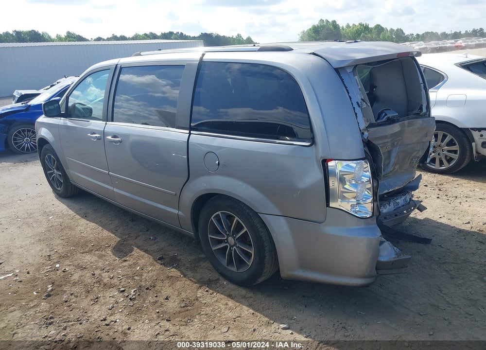 2017 DODGE GRAND CARAVAN SXT VIN: 2C4RDGCG2HR625093
