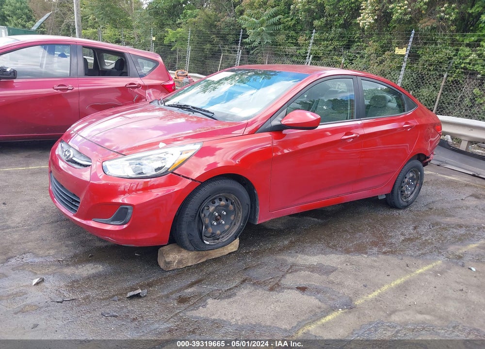 2017 HYUNDAI ACCENT SE VIN: KMHCT4AE6HU383237