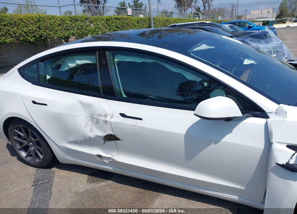 2022 TESLA MODEL 3 REAR-WHEEL DRIVE VIN: 5YJ3E1EA6NF142755