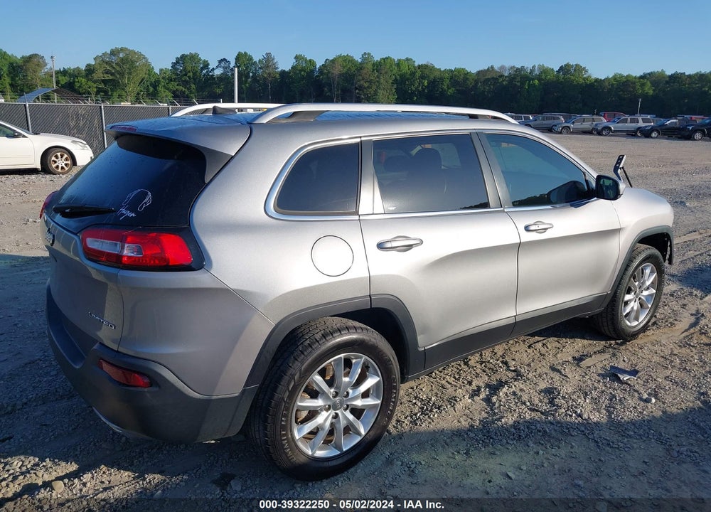 2016 JEEP CHEROKEE LIMITED VIN: 1C4PJLDS8GW190663