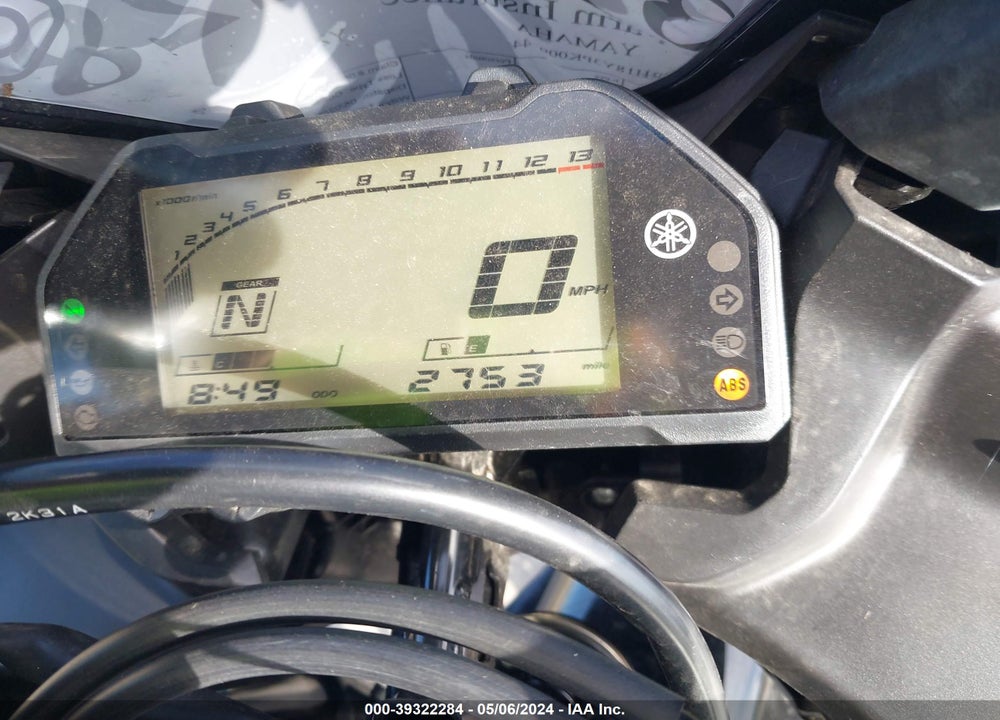2023 YAMAHA YZFR3 A VIN: MH3RH18Y3PK009744