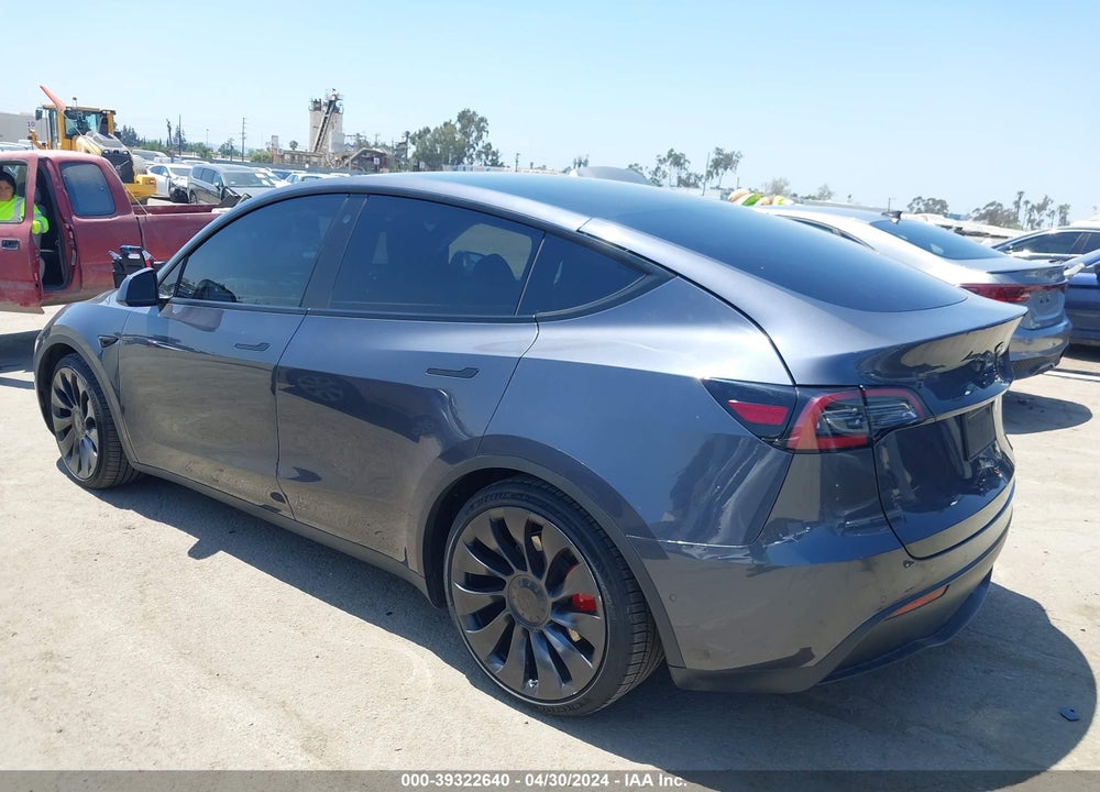 2022 TESLA MODEL Y PERFORMANCE DUAL MOTOR ALL-WHEEL DRIVE VIN: 7SAYGDEF8NF539707