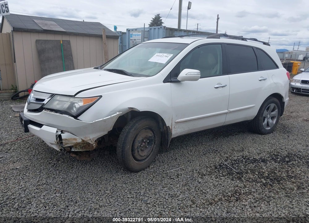 2009 ACURA MDX SPORT PACKAGE VIN: 2HNYD28799H512024