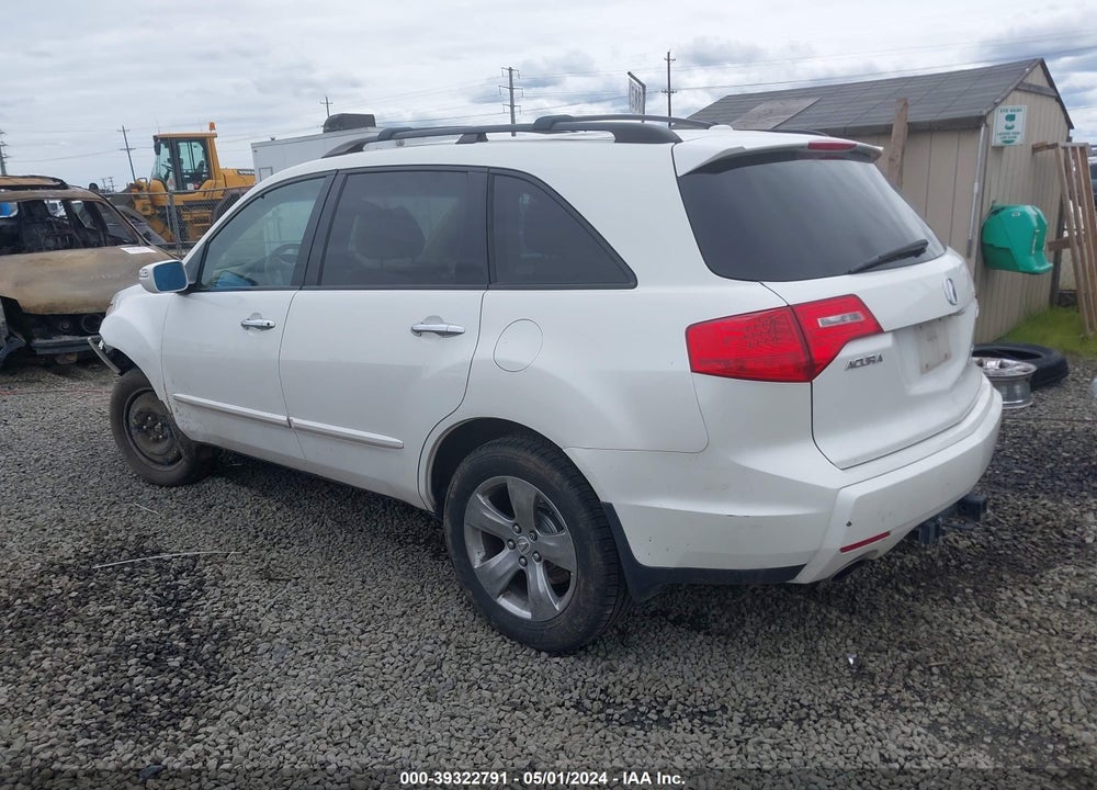2009 ACURA MDX SPORT PACKAGE VIN: 2HNYD28799H512024
