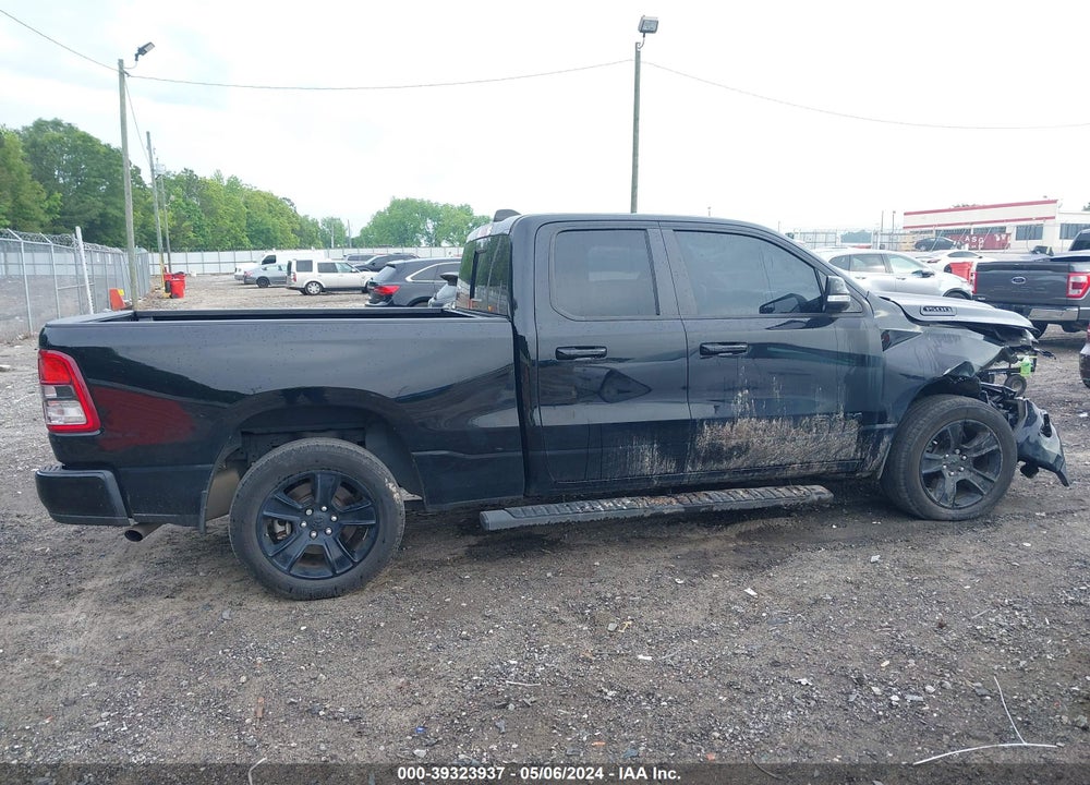 2021 RAM 1500 BIG HORN QUAD CAB 4X2 6'4 BOX VIN: 1C6RREBG2MN593896