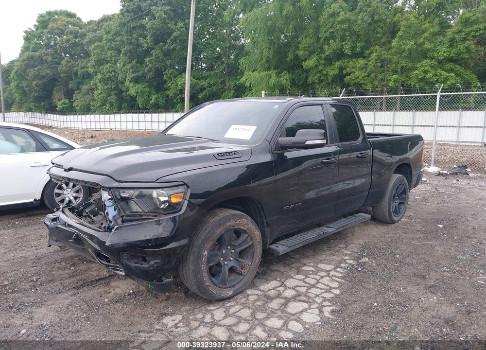 2021 RAM 1500 BIG HORN QUAD CAB 4X2 6'4 BOX VIN: 1C6RREBG2MN593896