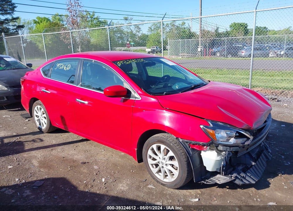 2018 NISSAN SENTRA SV VIN: 3N1AB7AP7JL627708