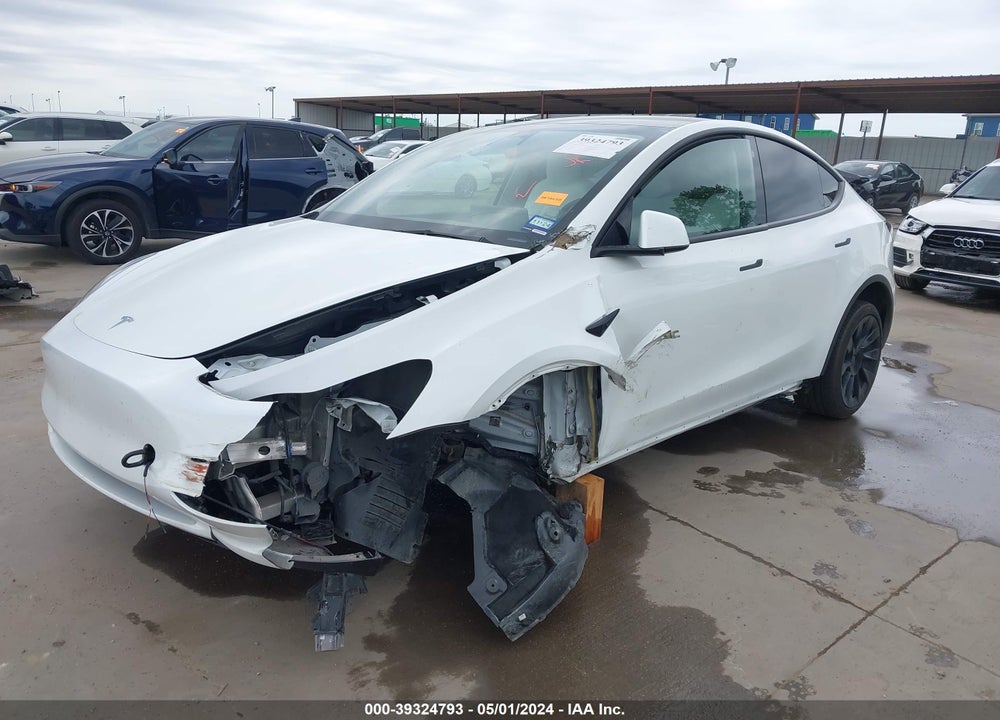 2023 TESLA MODEL Y AWD/LONG RANGE DUAL MOTOR ALL-WHEEL DRIVE VIN: 7SAYGDEE7PF607165