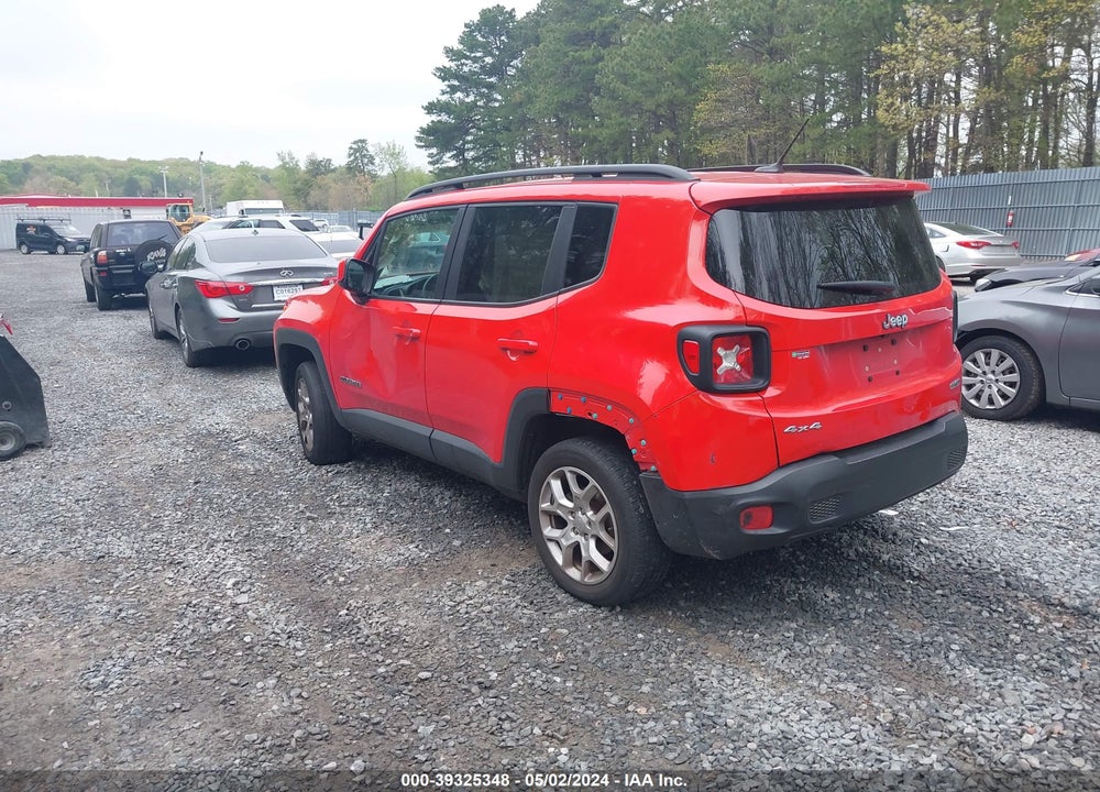 2017 JEEP RENEGADE LATITUDE 4X4 VIN: ZACCJBBB3HPE92906