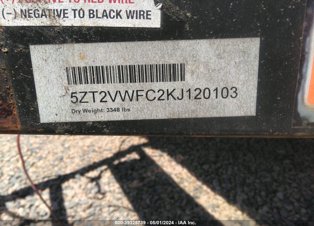 2019 VIKING OTHER VIN: 5ZT2VWFC2KJ120103