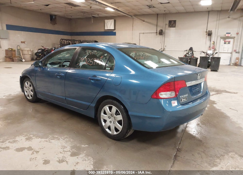 2009 HONDA CIVIC LX VIN: 2HGFA16599H361849