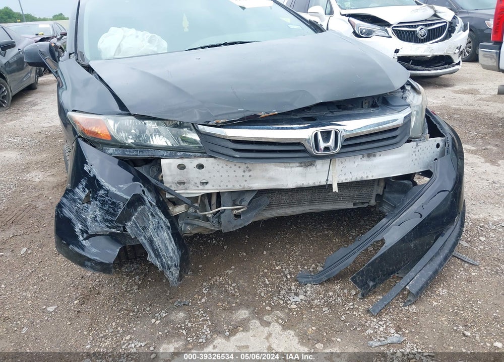 2012 HONDA CIVIC LX VIN: 2HGFB2F55CH563498