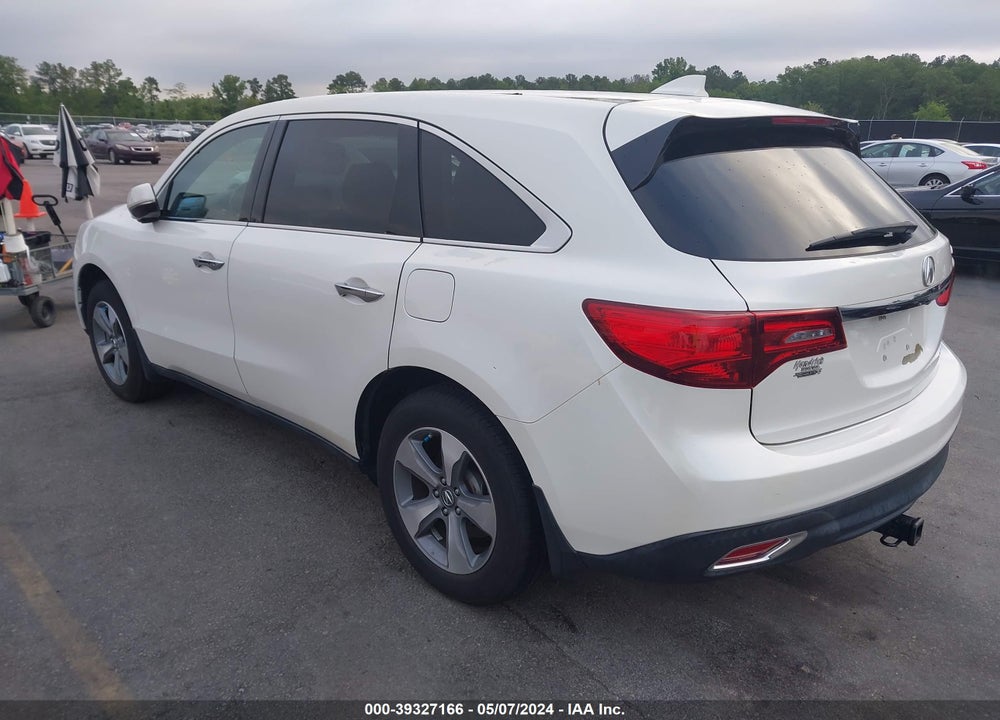 2014 ACURA MDX VIN: 5FRYD3H25EB014174