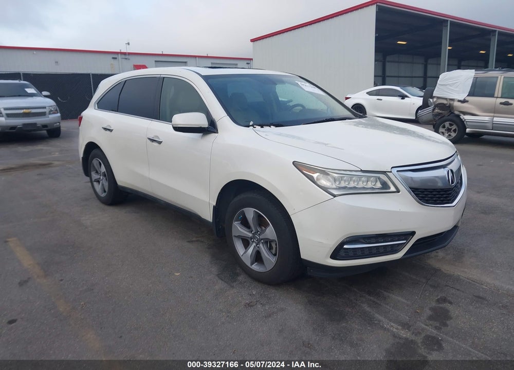 2014 ACURA MDX VIN: 5FRYD3H25EB014174