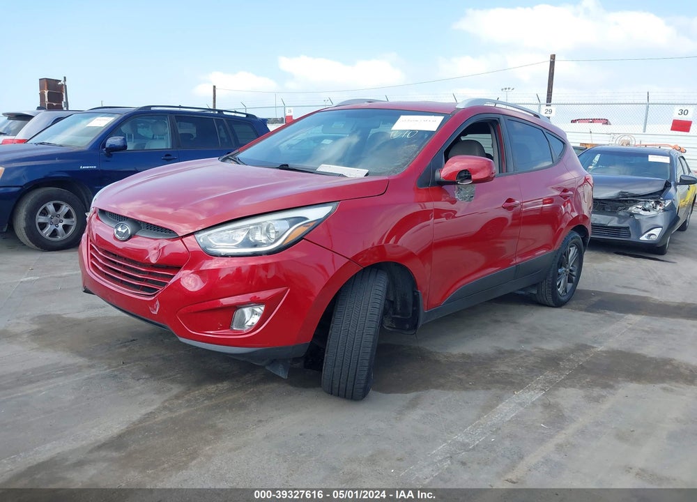 2014 HYUNDAI TUCSON SE VIN: KM8JU3AG9EU897577