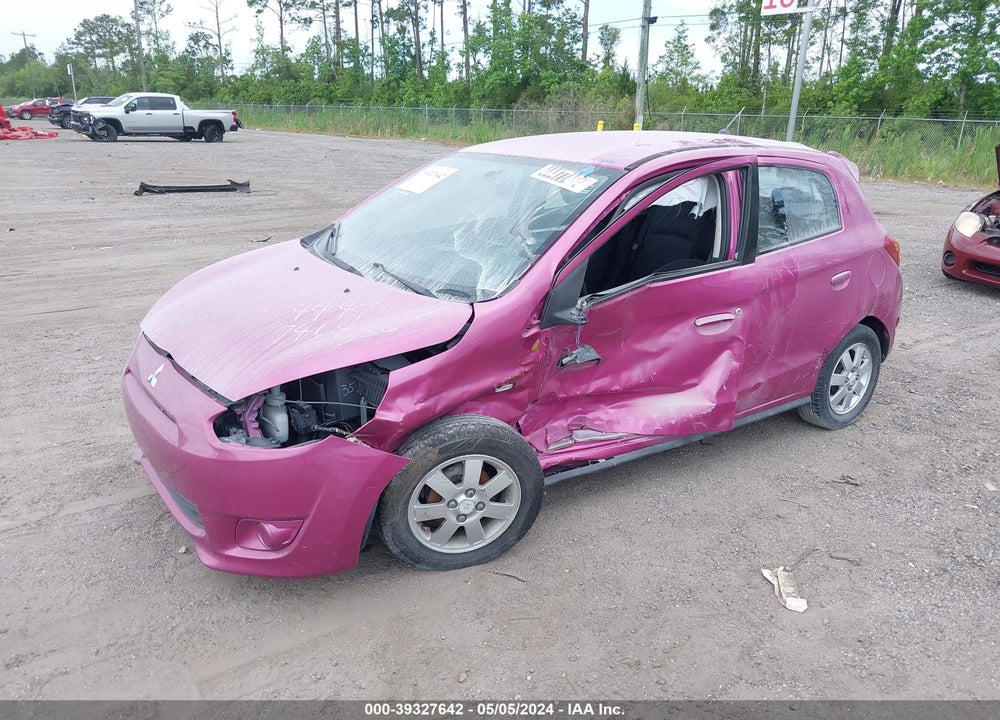 2015 MITSUBISHI MIRAGE DE/RF VIN: ML32A3HJ9FH043575