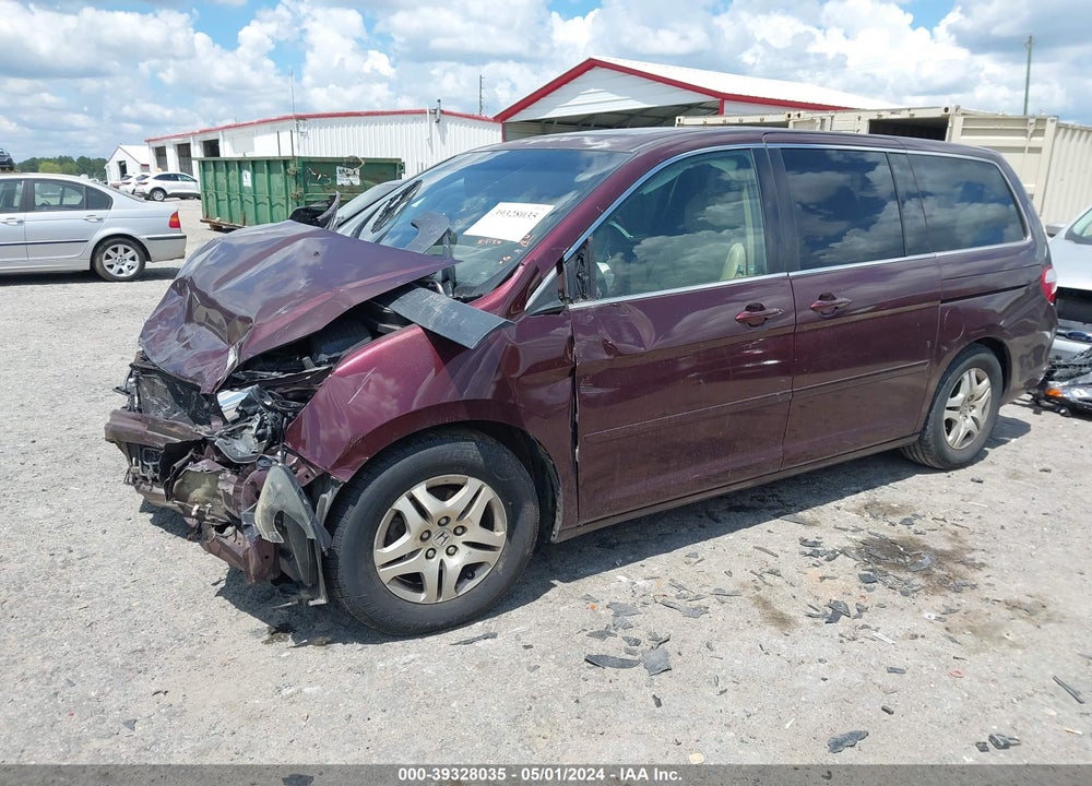 2007 HONDA ODYSSEY EX-L VIN: 5FNRL38777B458275