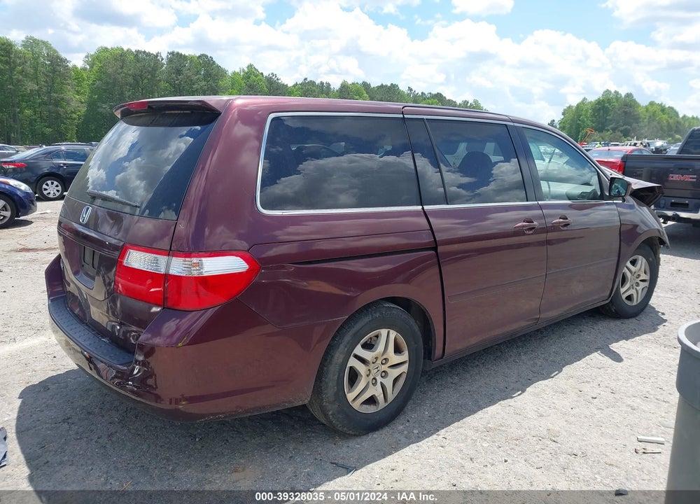 2007 HONDA ODYSSEY EX-L VIN: 5FNRL38777B458275