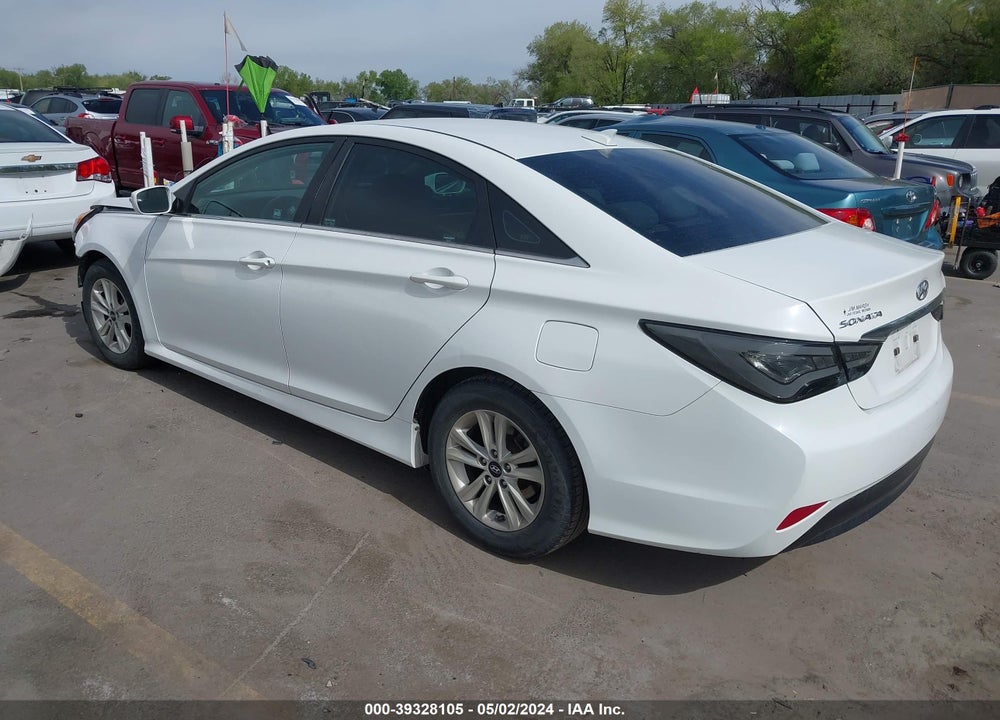 2014 HYUNDAI SONATA GLS VIN: 5NPEB4AC7EH838620