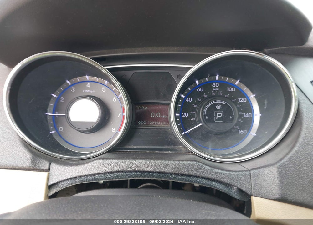 2014 HYUNDAI SONATA GLS VIN: 5NPEB4AC7EH838620