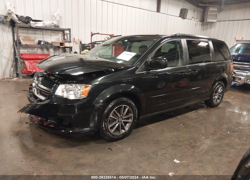 2017 DODGE GRAND CARAVAN SXT VIN: 2C4RDGCG8HR600229
