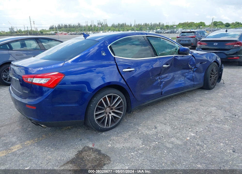 2015 MASERATI GHIBLI S Q4 VIN: ZAM57RTAXF1149640