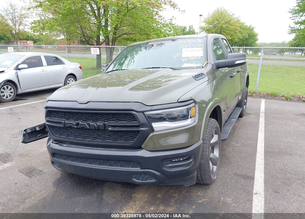 2021 RAM 1500 BIG HORN QUAD CAB 4X2 6'4 BOX VIN: 1C6RREBG5MN690011