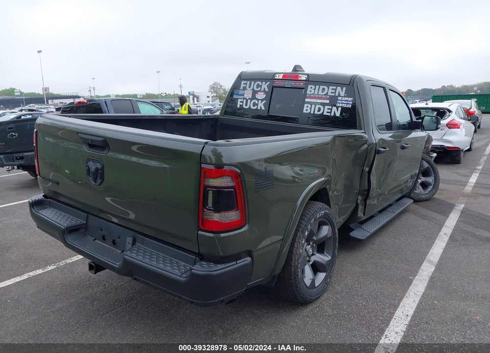 2021 RAM 1500 BIG HORN QUAD CAB 4X2 6'4 BOX VIN: 1C6RREBG5MN690011