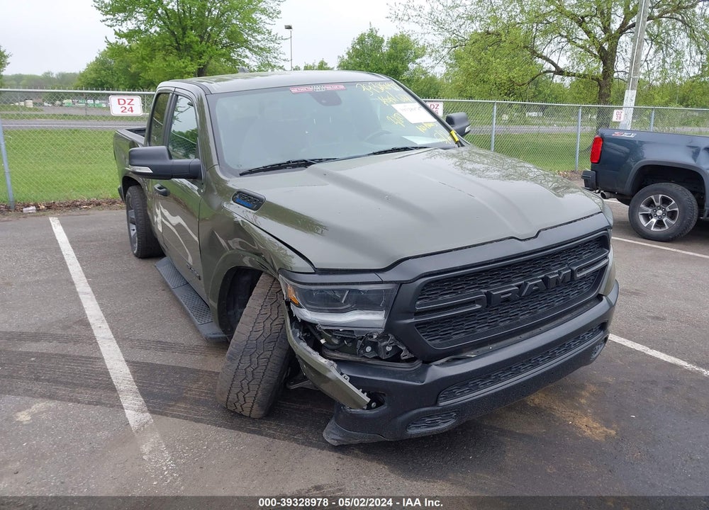 2021 RAM 1500 BIG HORN QUAD CAB 4X2 6'4 BOX VIN: 1C6RREBG5MN690011