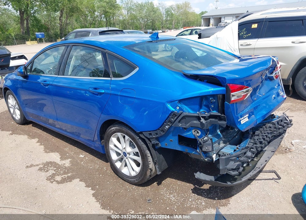 2020 FORD FUSION SE VIN: 3FA6P0HD7LR186188