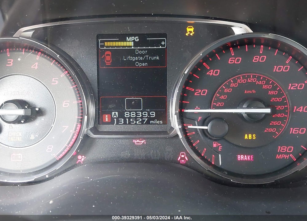 2017 SUBARU WRX VIN: JF1VA1B61H9810938