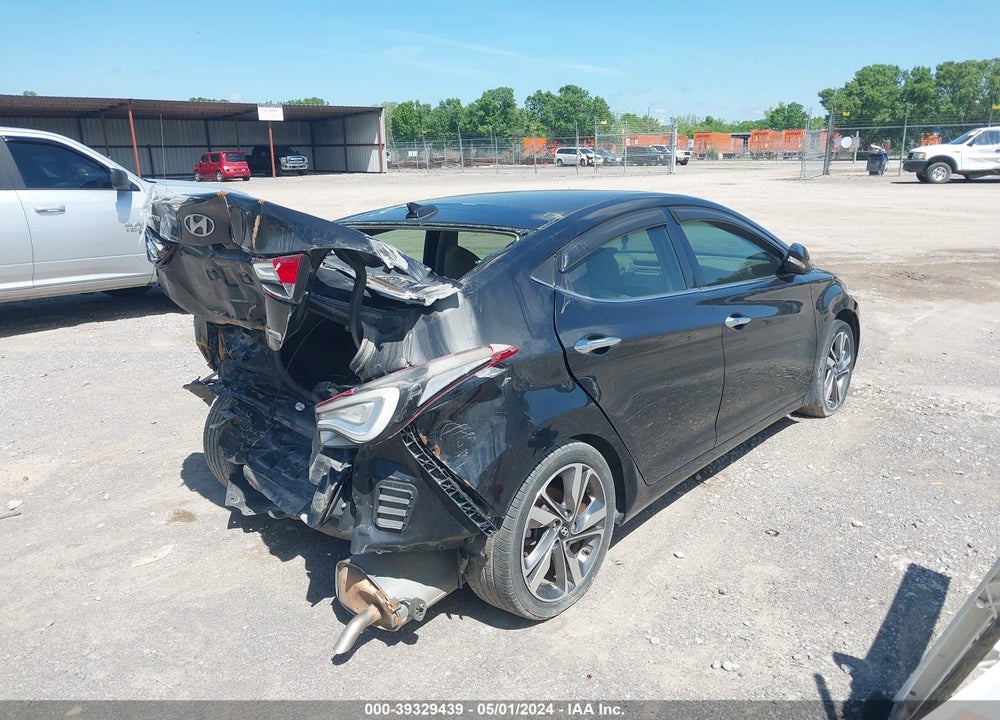 2014 HYUNDAI ELANTRA LIMITED VIN: 5NPDH4AE5EH496970