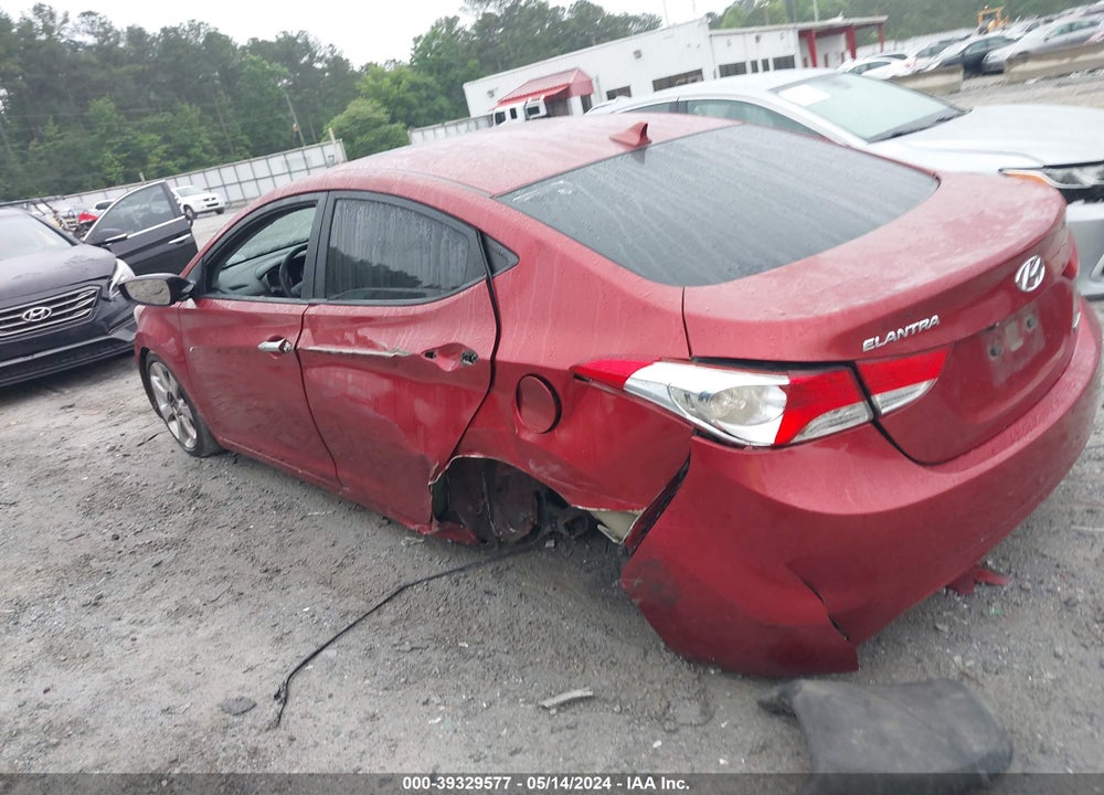 2013 HYUNDAI ELANTRA LIMITED VIN: 5NPDH4AE2DH261909