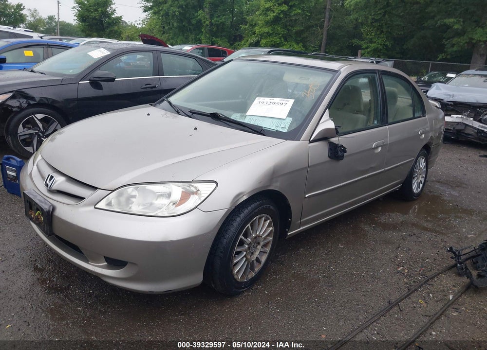 2005 HONDA CIVIC EX VIN: 2HGES26795H601380