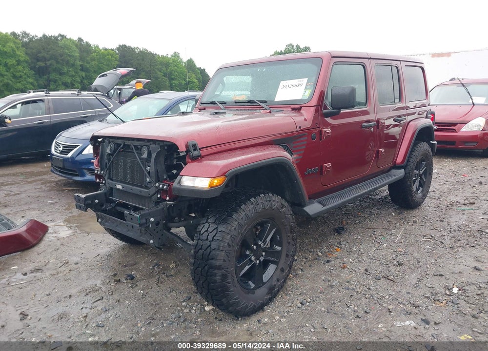 2021 JEEP WRANGLER UNLIMITED SAHARA ALTITUDE 4X4 VIN: 1C4HJXEG2MW741588