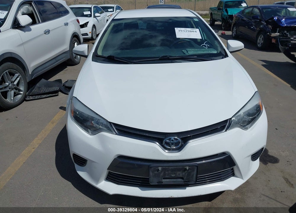 2016 TOYOTA COROLLA LE VIN: 2T1BURHE5GC725286