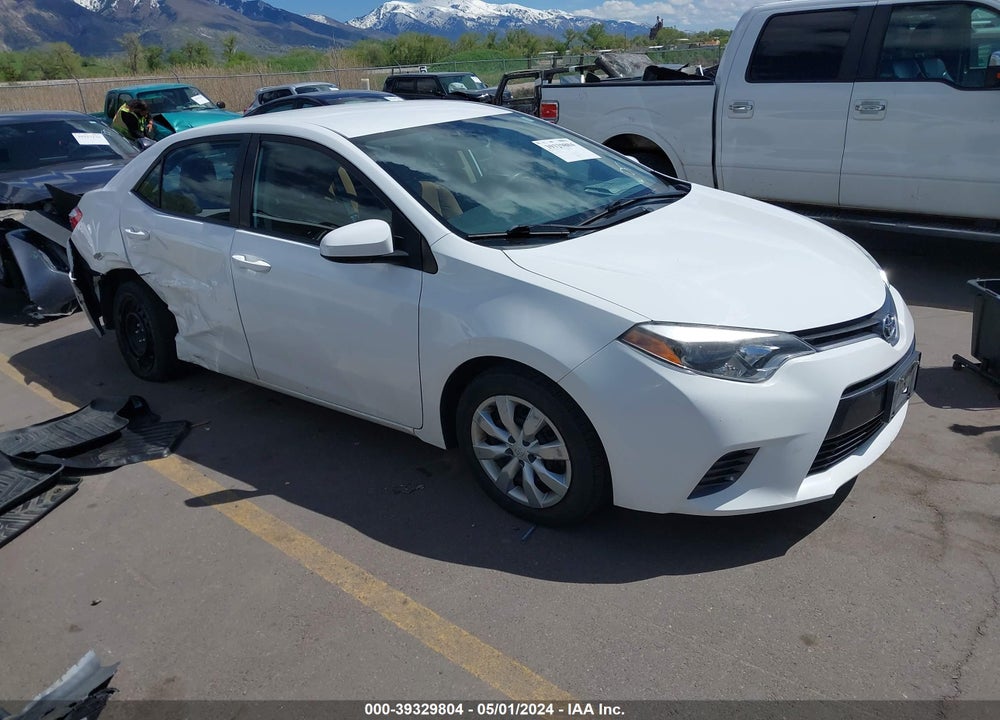 2016 TOYOTA COROLLA LE VIN: 2T1BURHE5GC725286