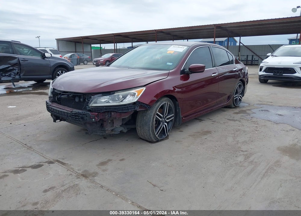 2016 HONDA ACCORD SPORT VIN: 1HGCR2F58GA197443