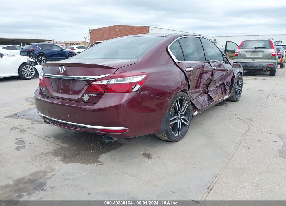 2016 HONDA ACCORD SPORT VIN: 1HGCR2F58GA197443