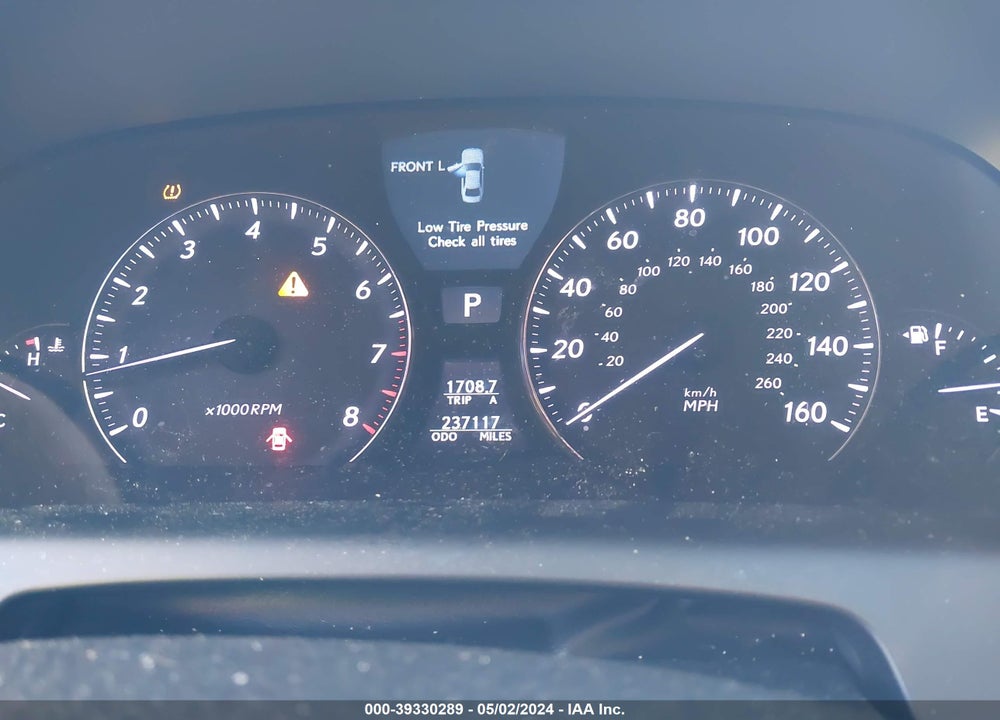 2007 LEXUS LS 460 VIN: JTHBL46F675022681