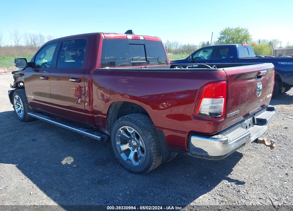 2019 RAM 1500 BIG HORN/LONE STAR 4X4 5'7 BOX VIN: 1C6RRFFG3KN756455