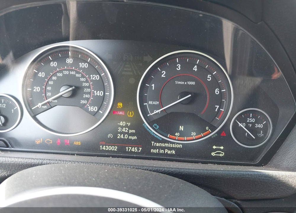 2013 BMW 335I VIN: WBA3A9C57DF476395