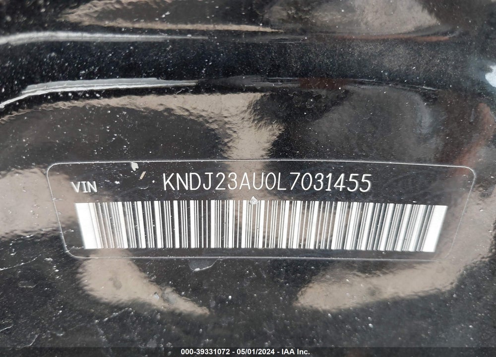 2020 KIA SOUL !/+/S VIN: KNDJ23AU0L7031455