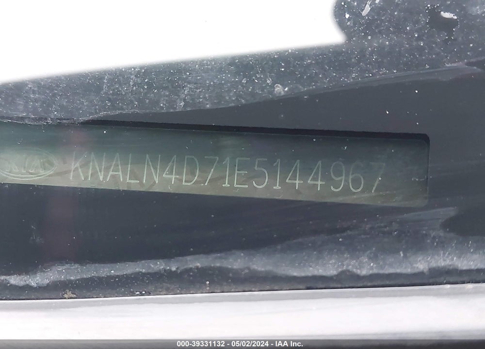2014 KIA CADENZA PREMIUM VIN: KNALN4D71E5144967