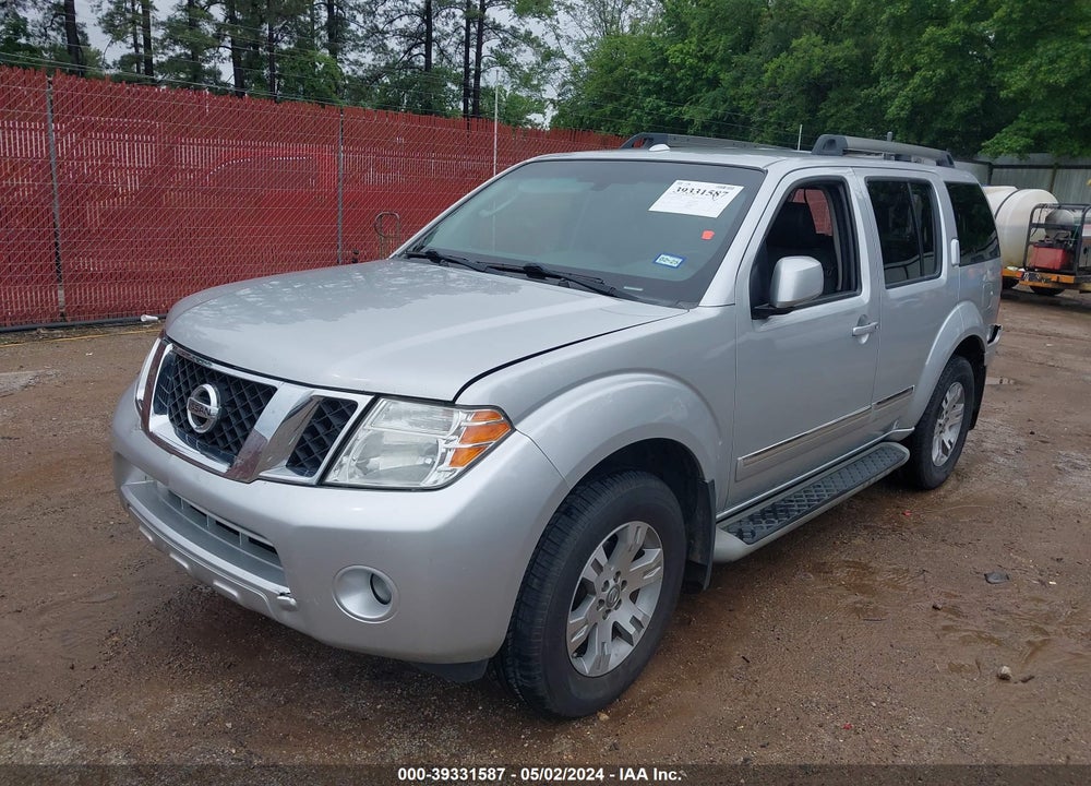 2012 NISSAN PATHFINDER SILVER VIN: 5N1AR1NN0CC609107